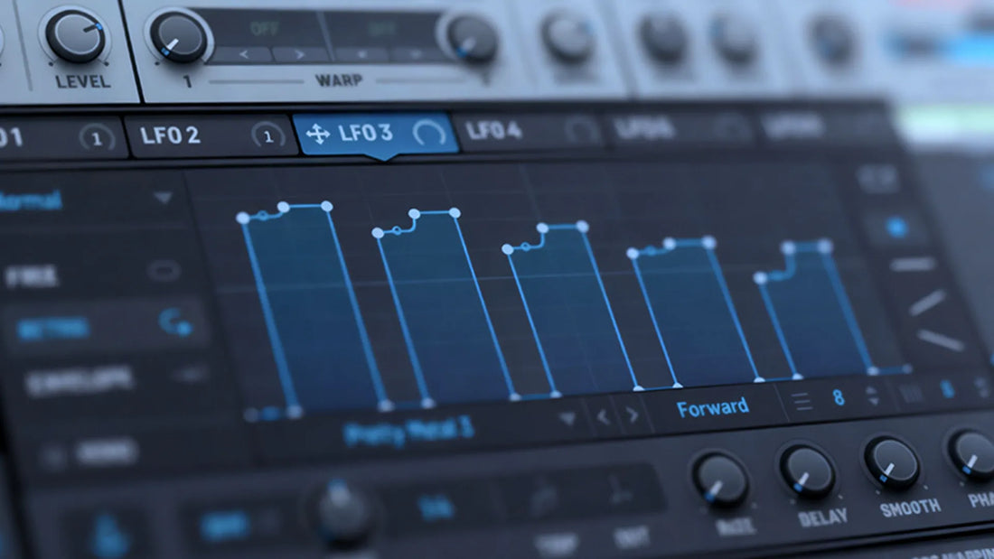 Photo of Serum 2 LFO Section making an arpeggiated pattern
