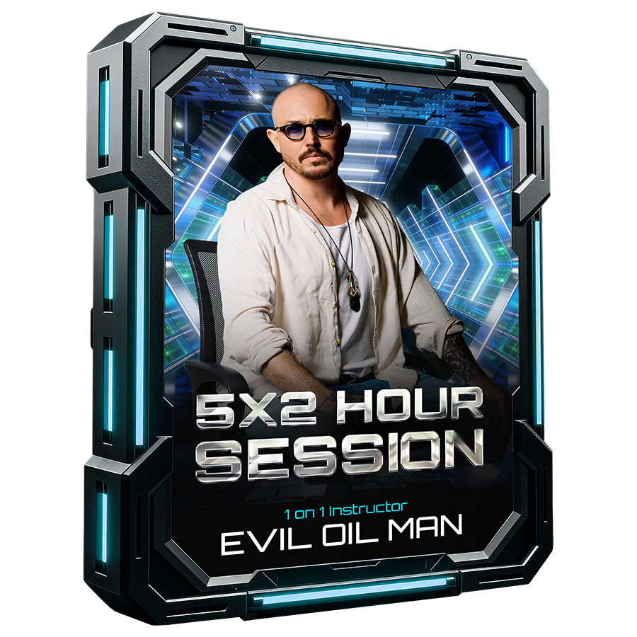Evil Oil Man 1-on-1 5x 2 Hour Mentorship Session Bundle | Outerverse.fm