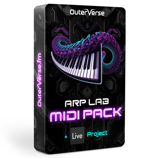 Arp Lab MIDI pack + Ableton live project box artwork