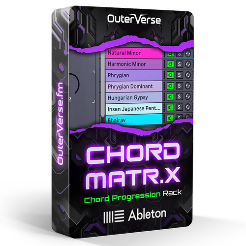 Chord Matrix Ableton chord progression generator rack product box