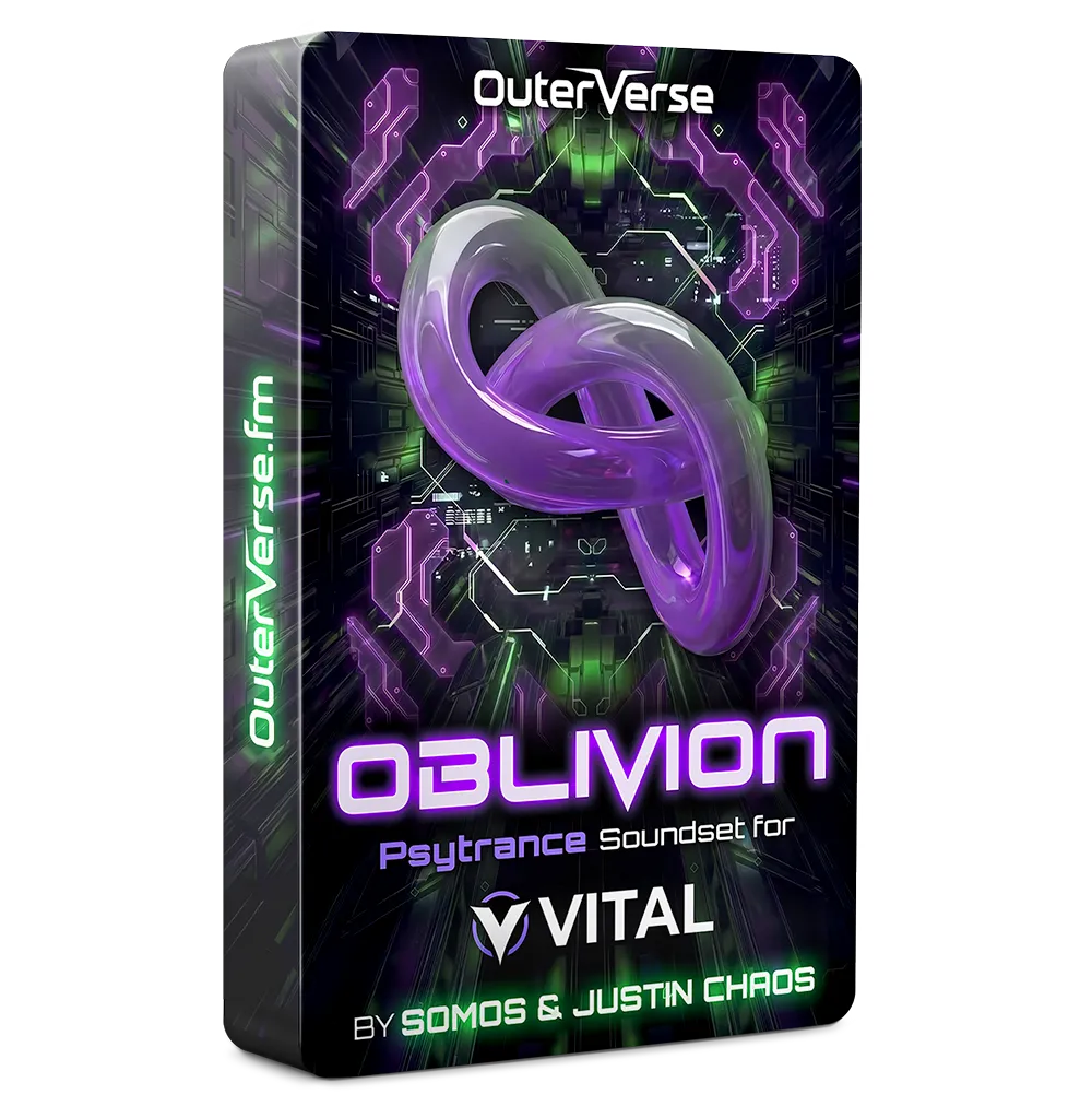 Oblivion Psytrance Vital Soundset Product Box