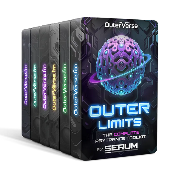 Outer Limits complete psytrance toolkit for Serum bundle box