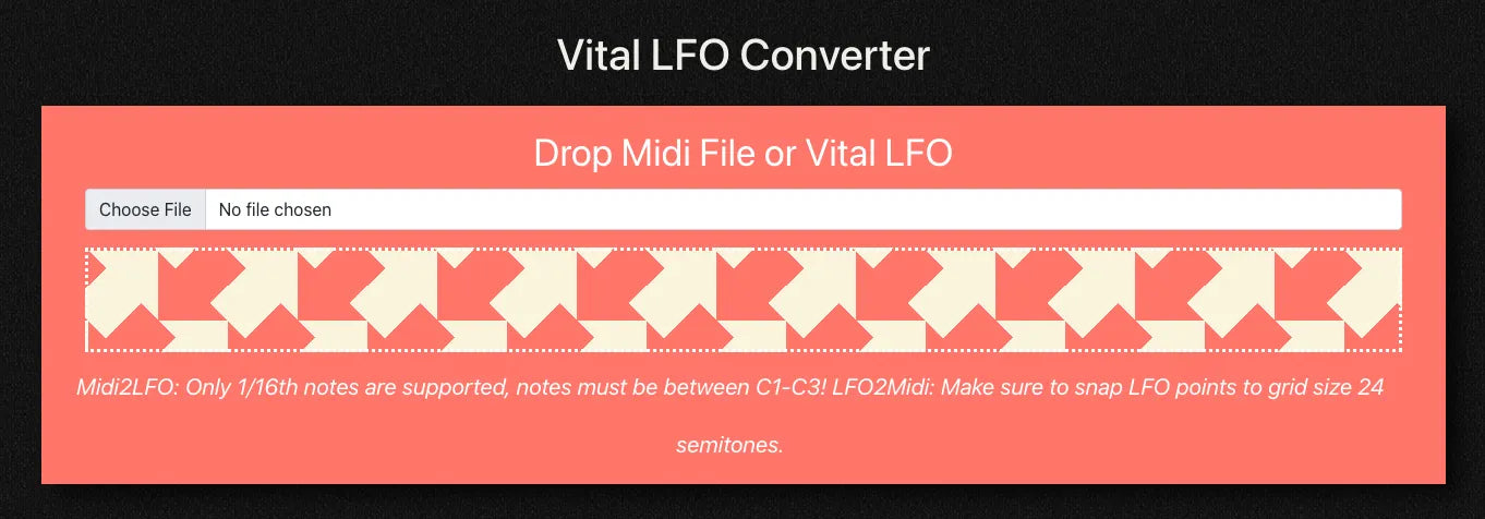 Vital LFO Shape to Midi Converter Banner